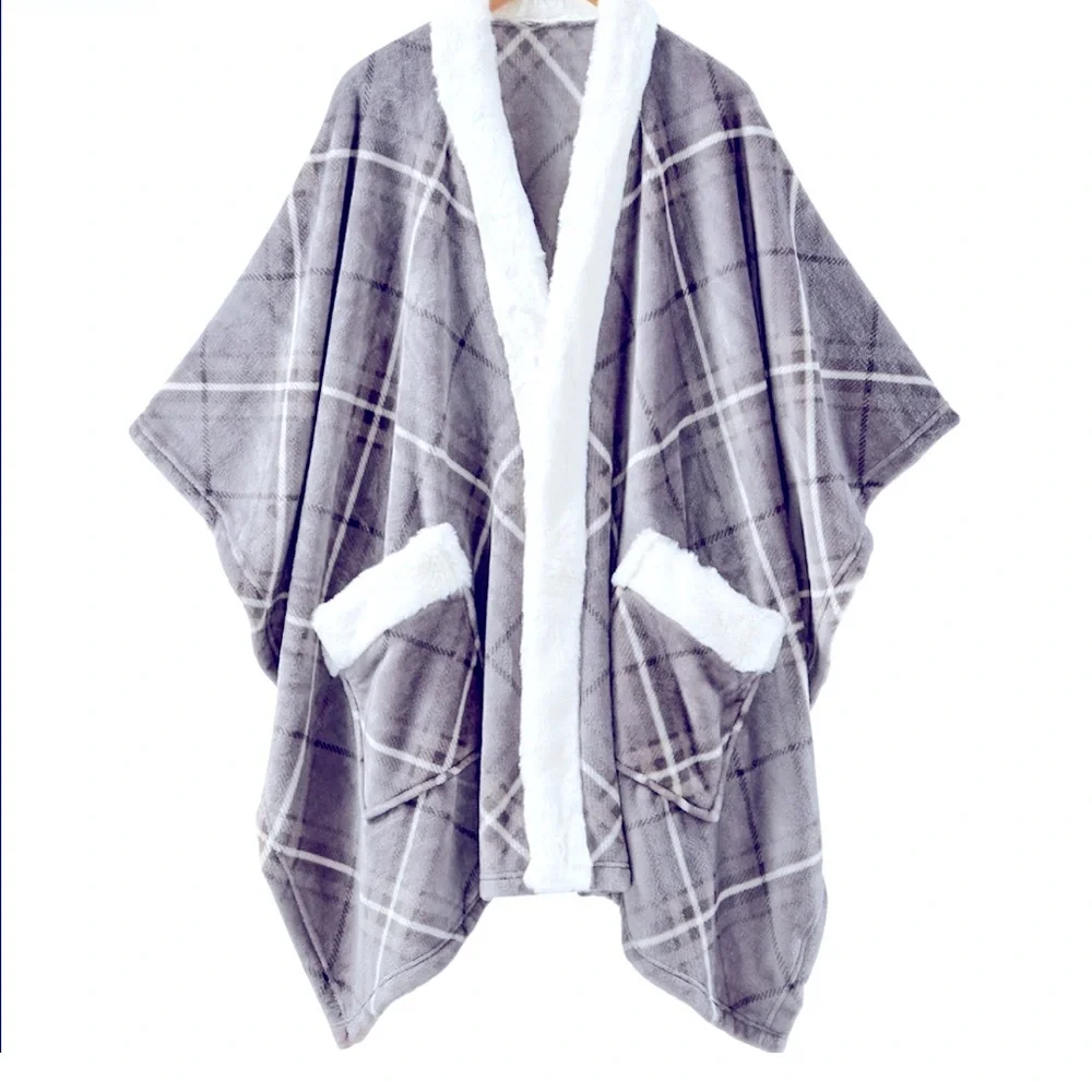Charter Club Cozy Plush Wrap Robe Throw, 50" x 70" - Picture 3 of 3